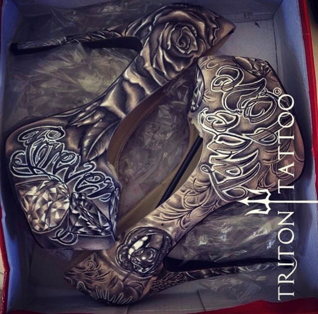 Image of Custom Heels Tattoo Art - Bespoke Orders Now Being Taken