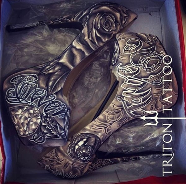 Image of Custom Heels Tattoo Art - Bespoke Orders Now Being Taken