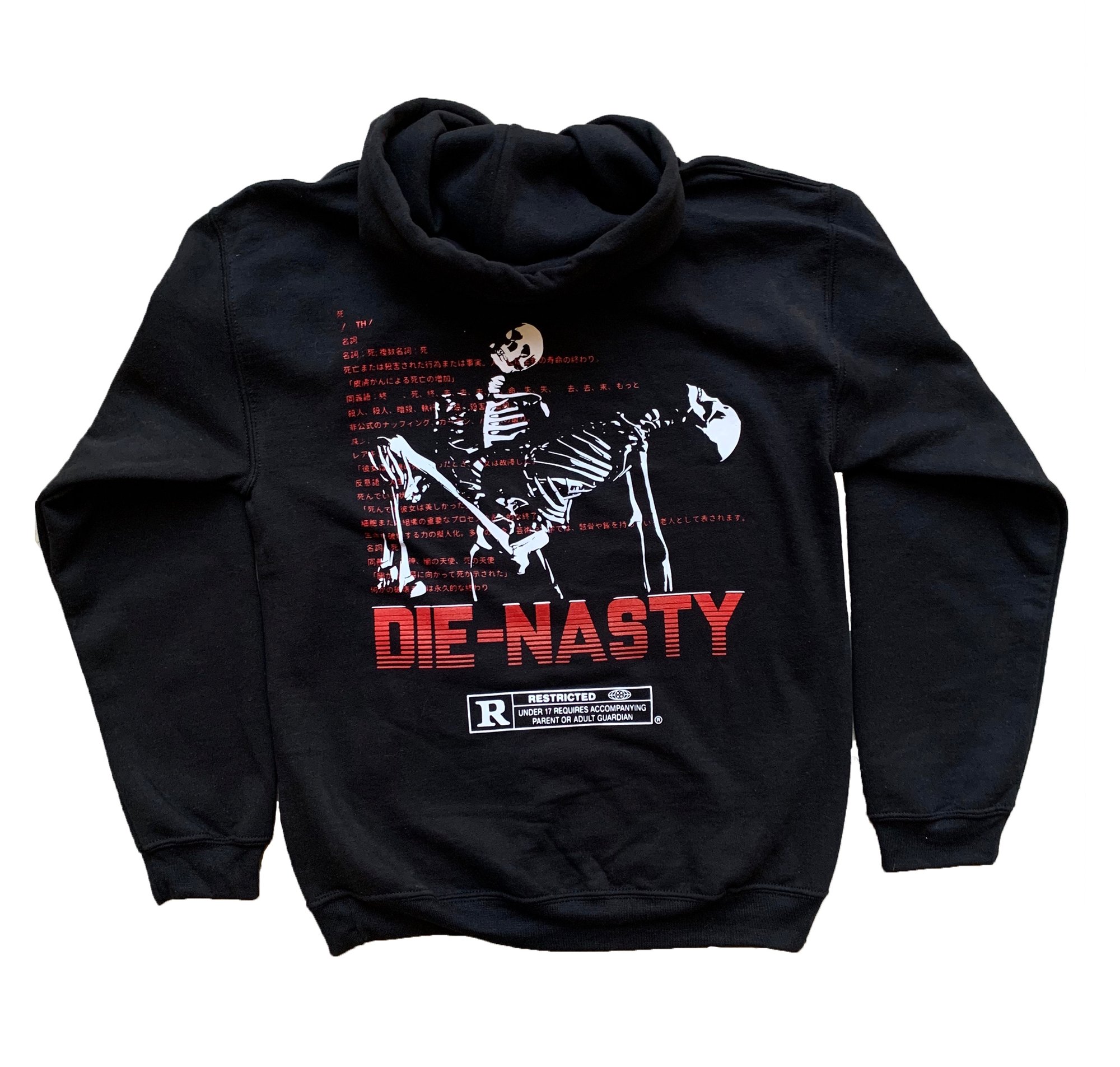 Die Nasty Hoodie Black Dynasti Apparel Array Co