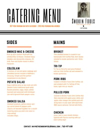 Catering Menu