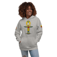 Image 2 of MA'AT ANKH HOODIE (CHARCOAL GREY)