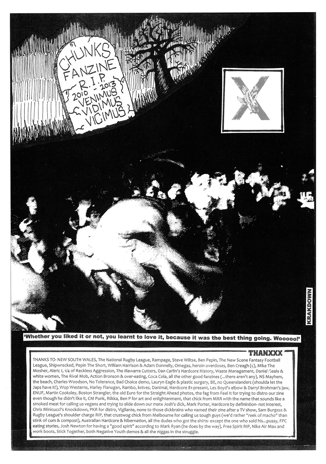 SLP-028: CHUNKS Hardcore Fanzine Anthology | Shining Life Press
