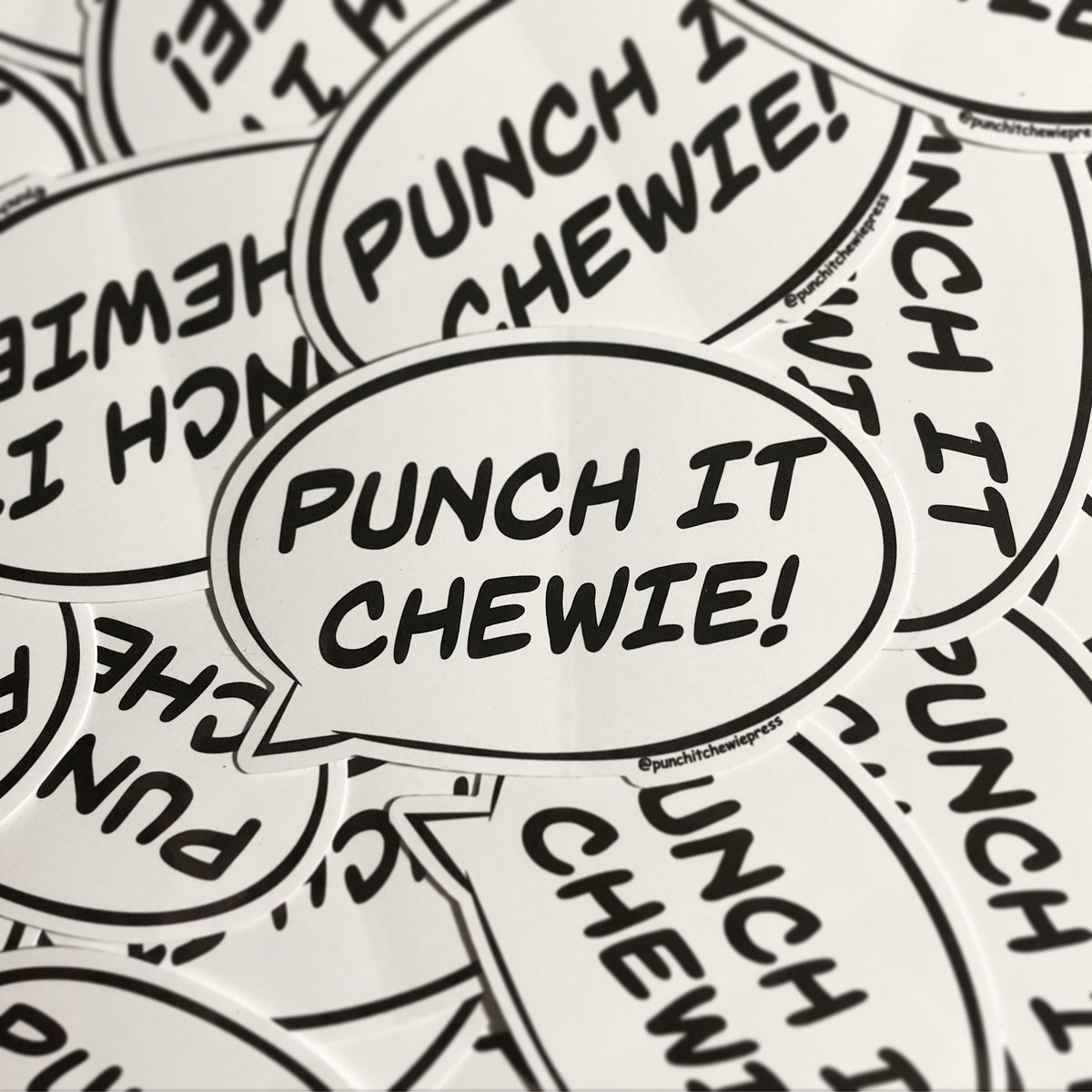 Punch It Chewie! Sticker Punch It Chewie Press