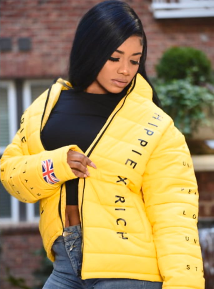 Image of YELLOW PUFFER JACKET