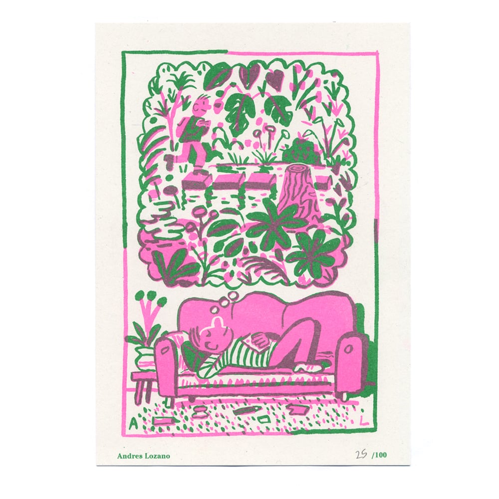 Image of Andres Lozano - Seed Artist Series Riso Print