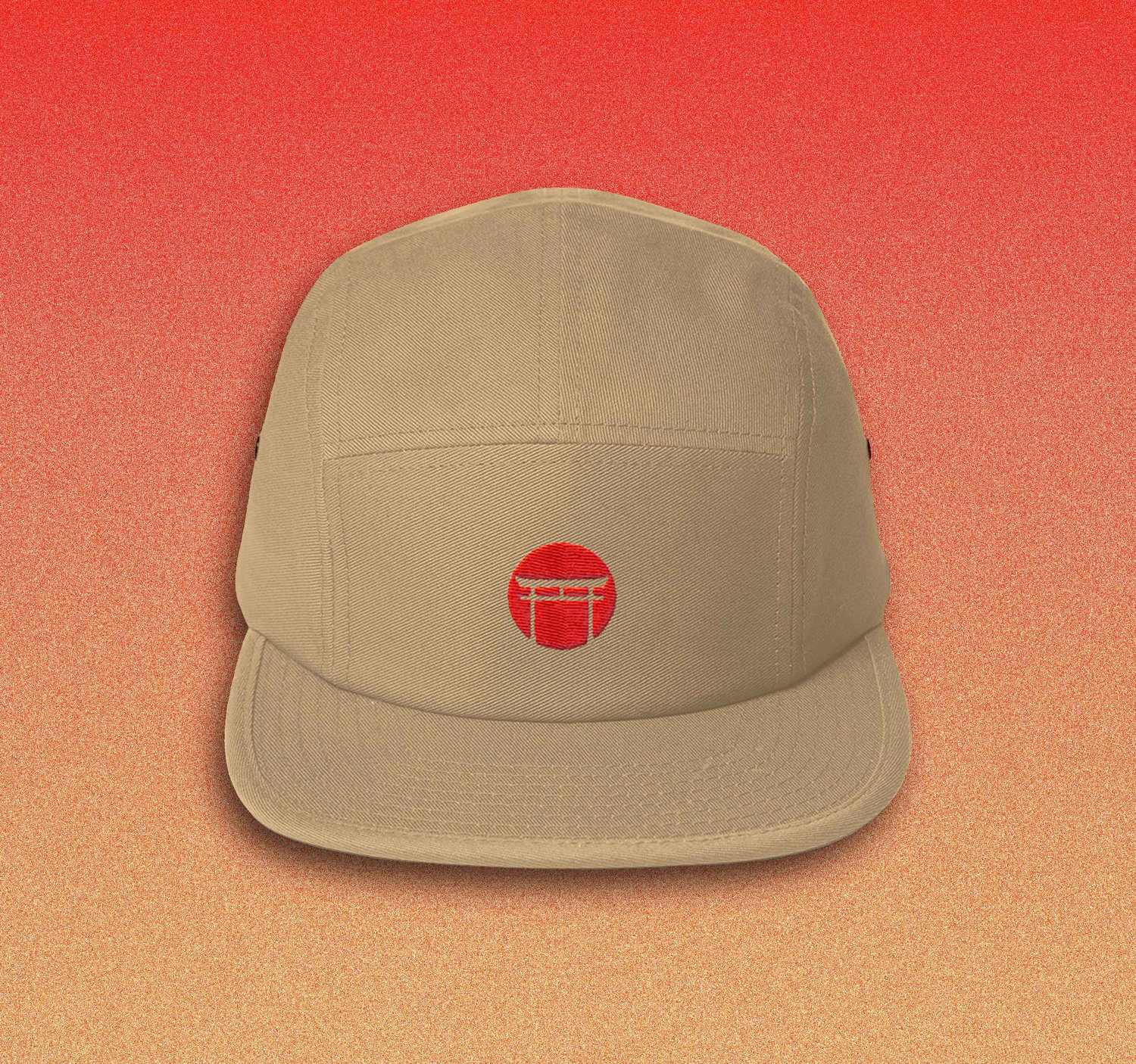 Image of Casquette five panel beige