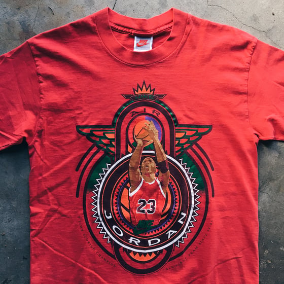 Image of Original 1992/1993 Nike Air Jordan MVP Tee (Red).