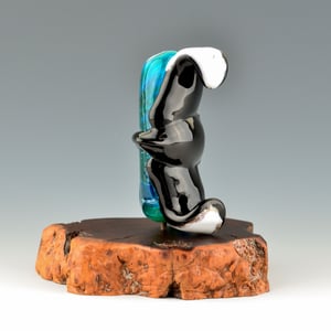 Image of XXL. Swimming Manta Ray - Glass Sculpture Bead