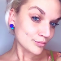 Image 1 of Náušnice Bubbles blue & color