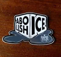 GR Rapid Response to ICE Abolish ICE melting ice cube sticker