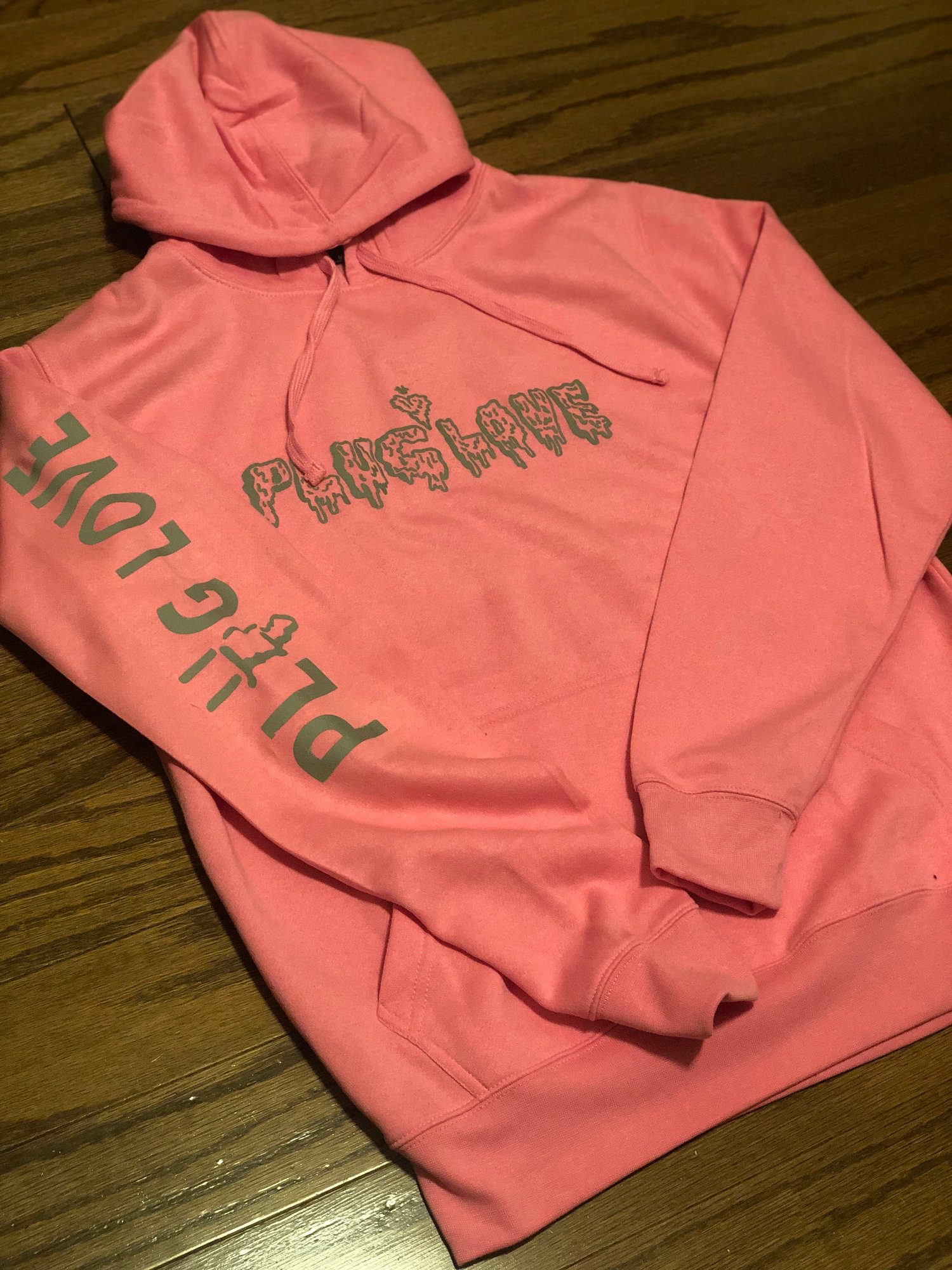 pink reflective hoodie