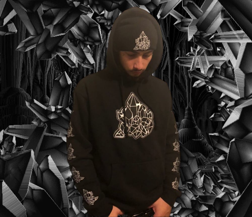 Image of Black crystals hoodie #2