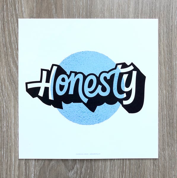 Image of Honesty Print