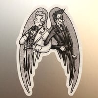 Image 3 of GOOD OMENS - Wings - 3" x 4" sticker