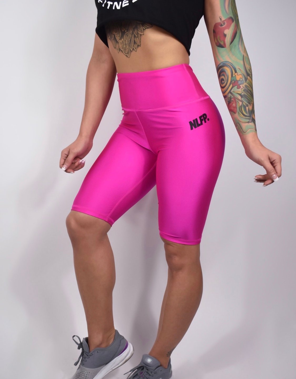 hot pink biker shorts