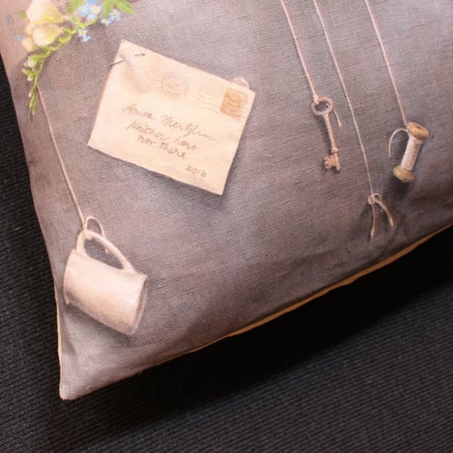 Image of Linen Winged Fawn Cushion