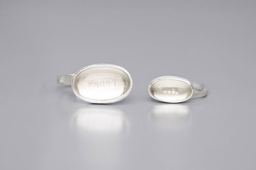 Image of "Running through the clouds" silver rings with rock crystals · NUBIVAGUS ·