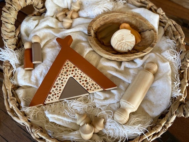 Image of Wooden Teepee Stacker