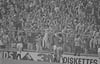 Norman Whiteside 1985 in front of MUFC fans A3 Poster