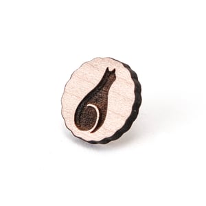 Image of Cat Wood Pin (Maple)