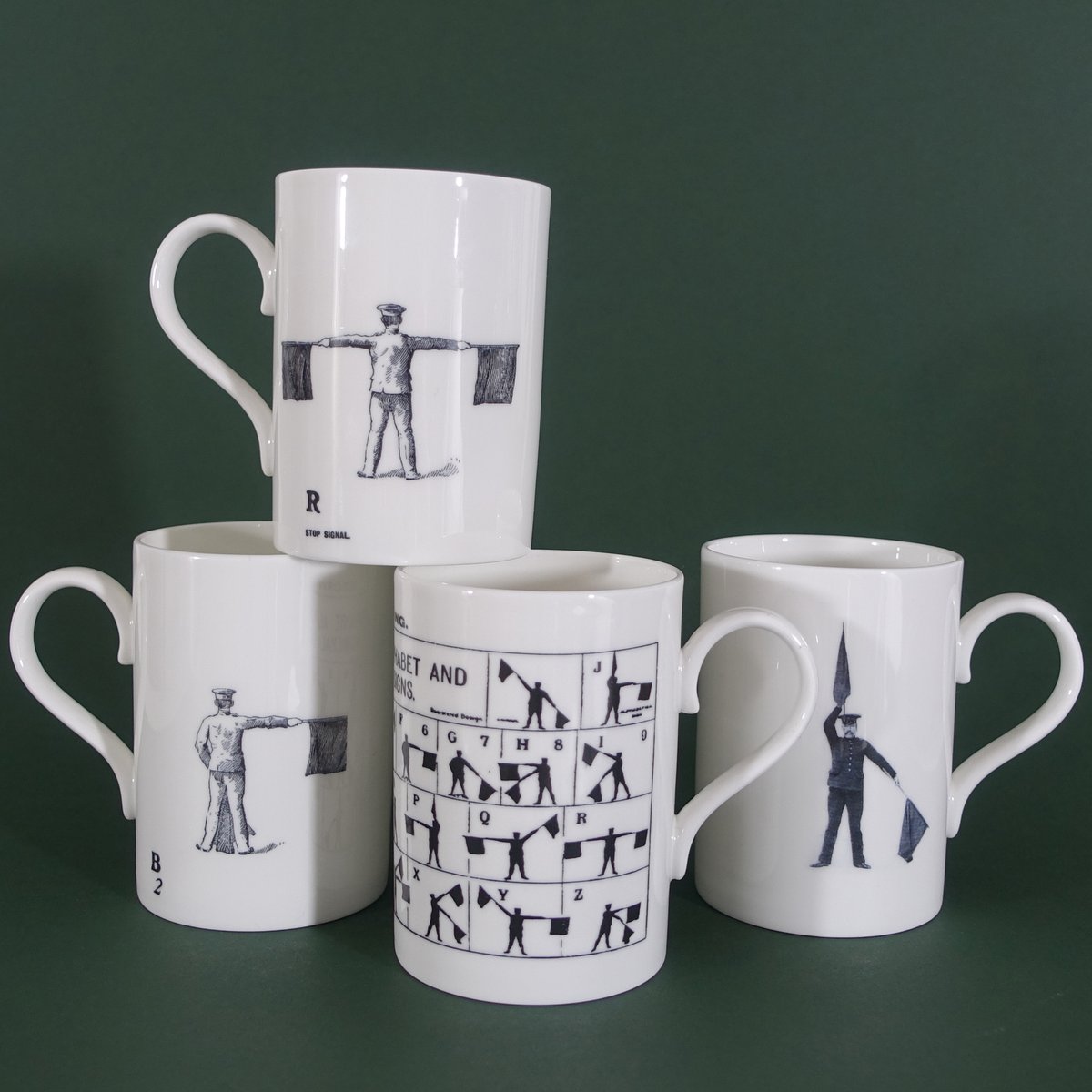Image of Semaphore Mug - Set Of 4