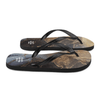 Image 3 of Marble Flip-Flops - black