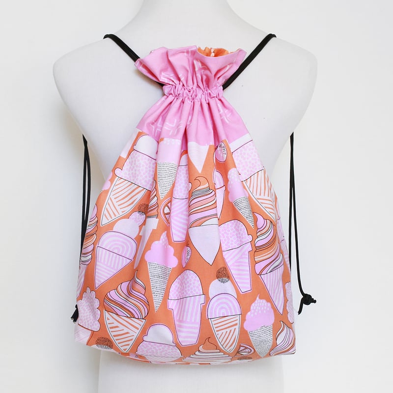 Lined Drawstring Bag Expansion Pattern PDF Download Jeni Baker Patterns