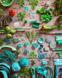 Image 1 of 5ftinf 'Green Collection' 75 Piece Jigsaw Puzzle