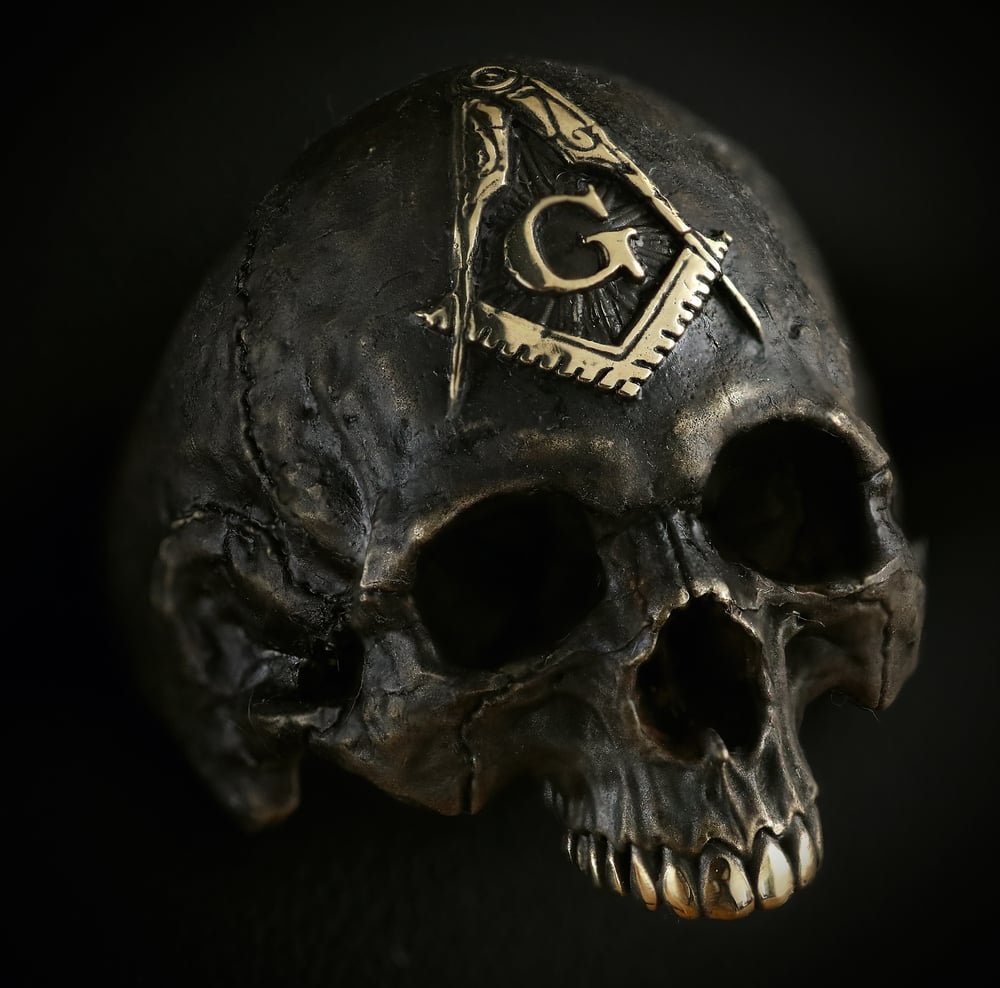 Image of Masonic Skullring