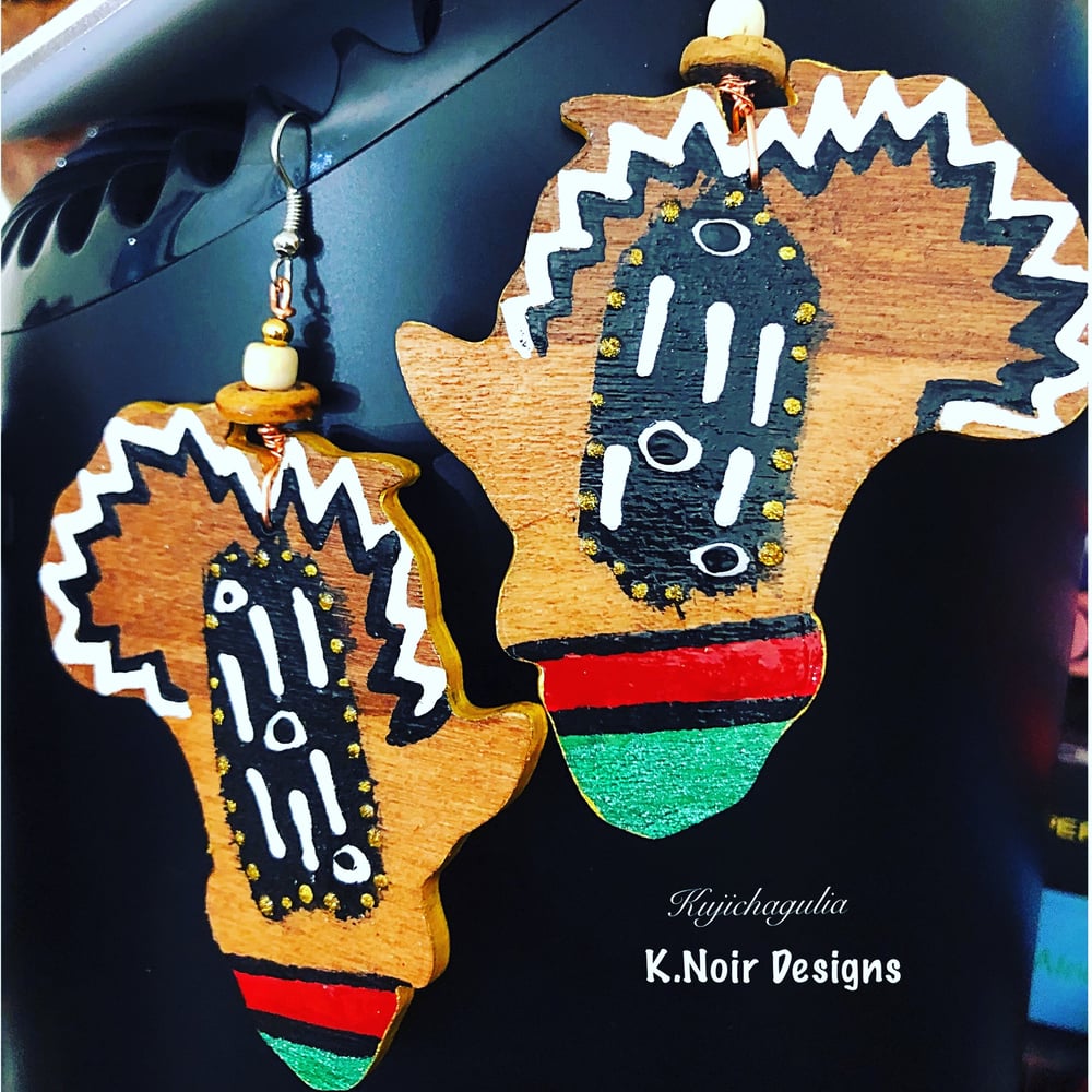 Image of Kujichagulia Self-Determination (Kwanzaa Earrings)