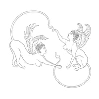 Image 1 of Flirty Sphinxes postcard 