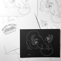 Image 4 of Flirty Sphinxes postcard 