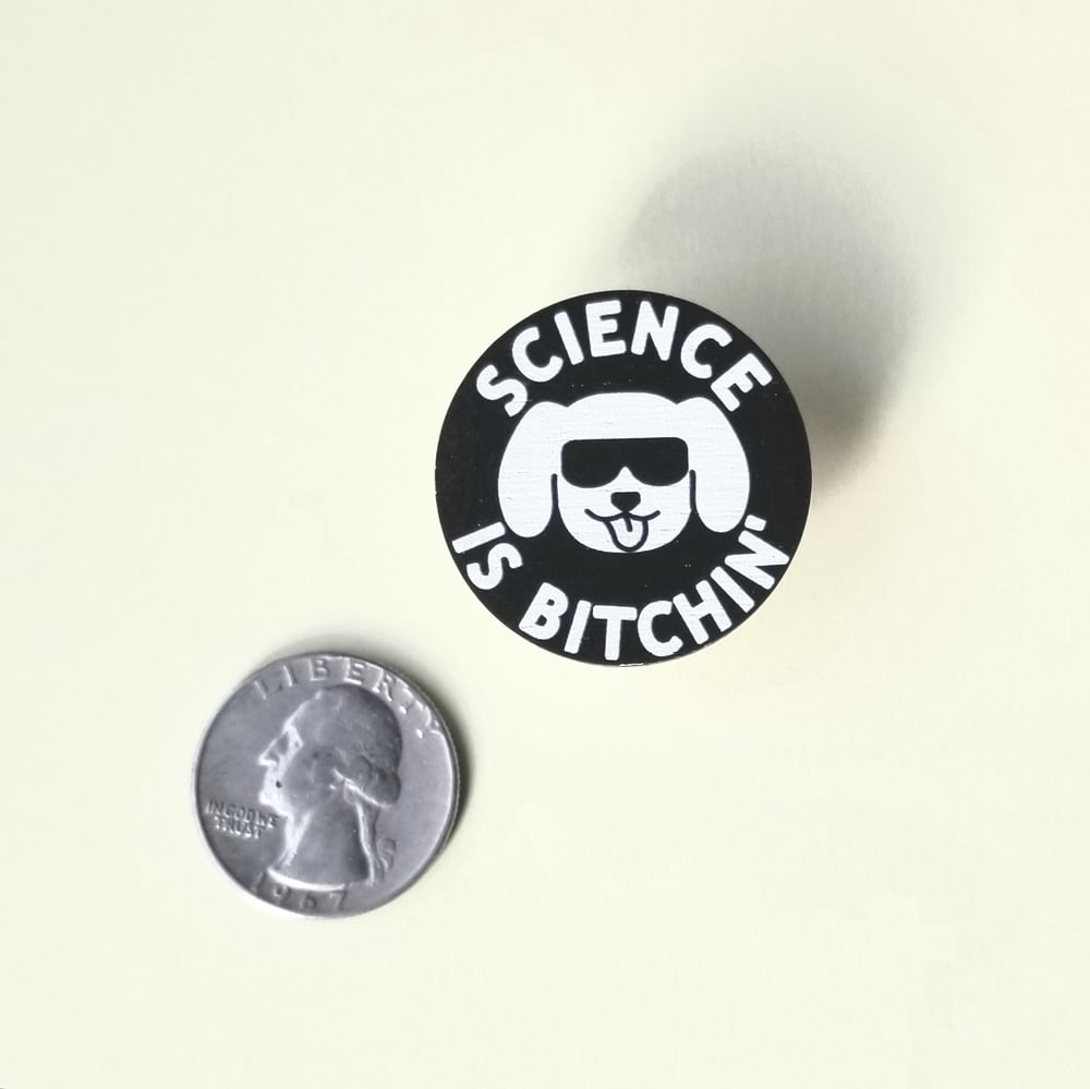 CLEARANCE: Science is Bitchin' Wooden Pin