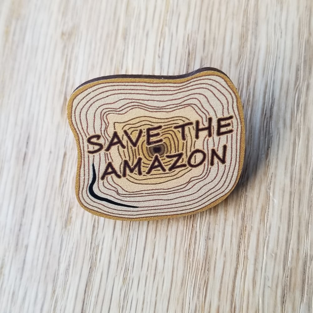 CLEARANCE: AMAZON Wooden *Charity Pin*