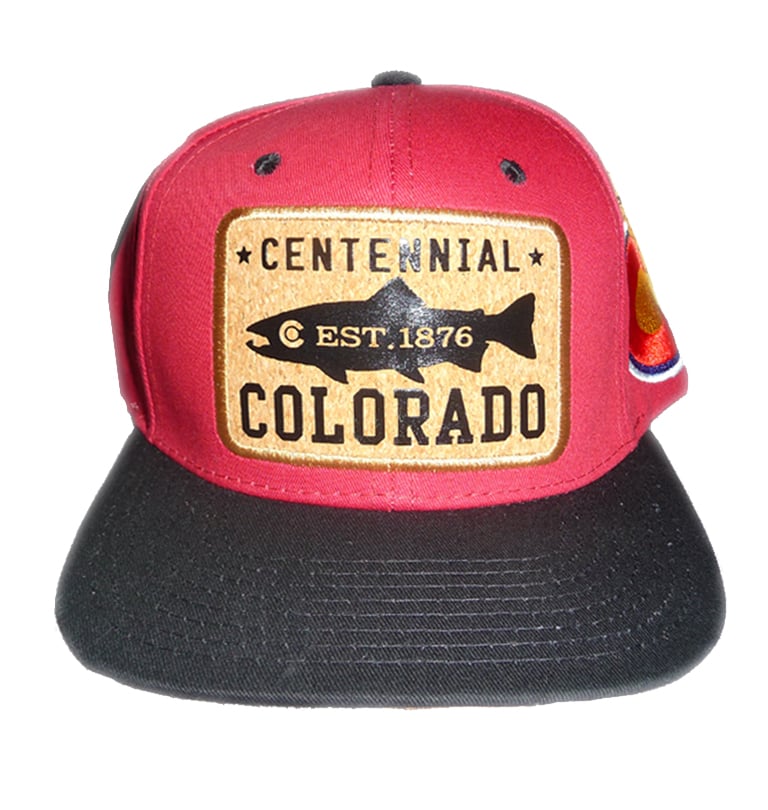 Image of COLORADO STATE SNAPBACK HAT MAROON AND BLACK 