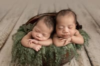 Image 1 of   Round Curly Blanket - Forest Green