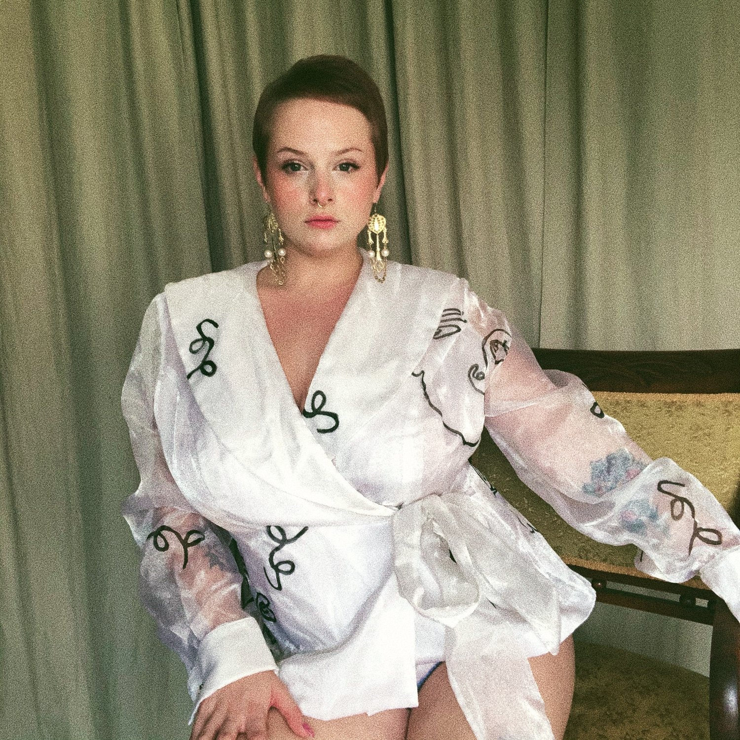 Image of KISSY wrap blouse