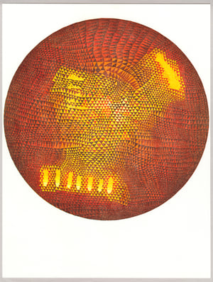 "Planet 1" Linoleum Relief Print