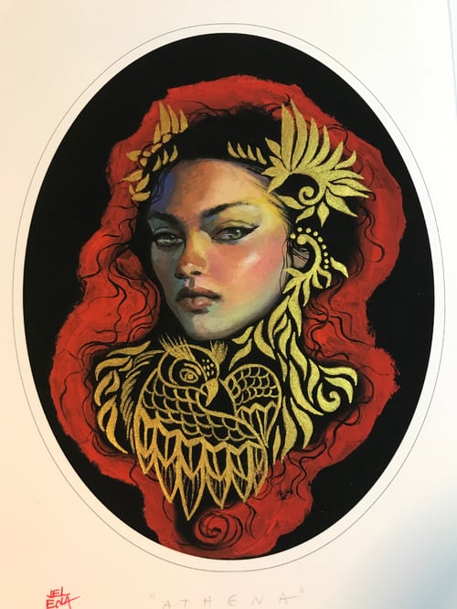 Image of "Athena" Limited and hand embellished edition prints 
