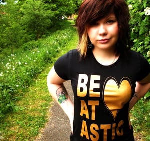 Image of Gold Heart Tshirt