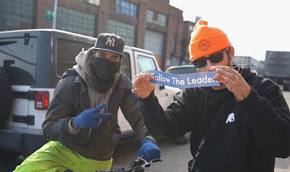 Image of Follow The Leader Type Sticker (Blue)