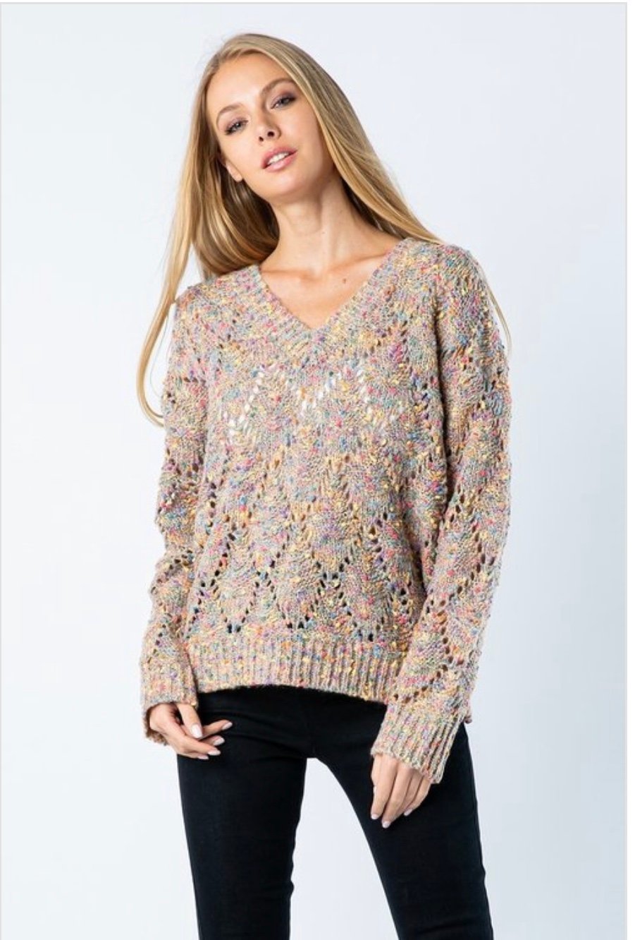 confetti popcorn cardigan