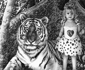Image of TIGER & GIRL poster print