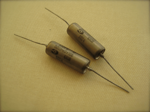 Image of 2x 0.022uf PIO paper in oil Guitar Tone capacitors 