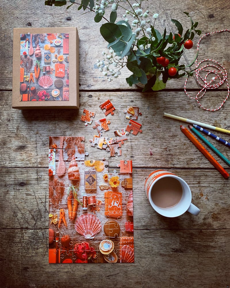 Image of 5ftinf Orange Collection  75 Piece Jigsaw Puzzle