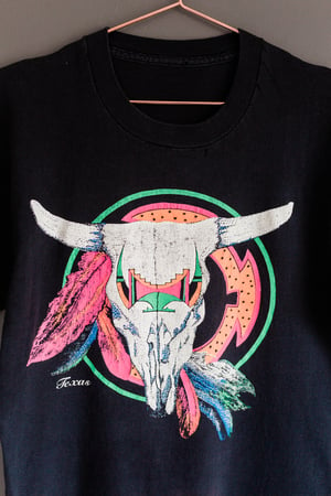 Image of Vintage Early 90's Texas - Skull and Features Shirt