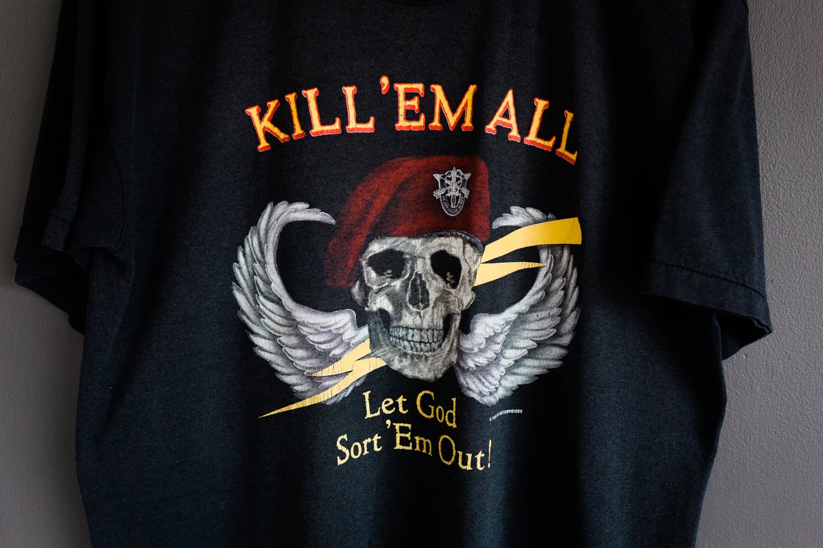 t shirt kill em all