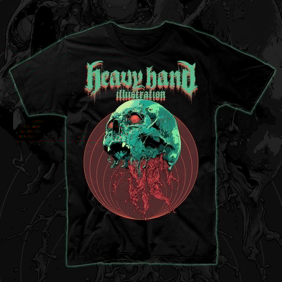 Image of Skull Full Of Blood T-Shirt