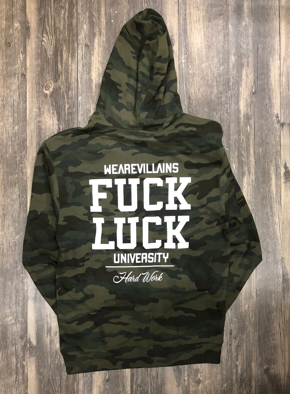 Fuck Luck/Hard Work hoodie