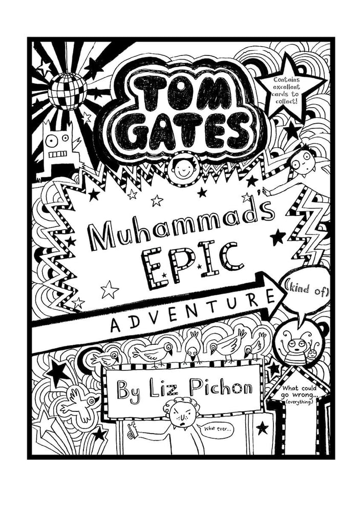 Liz Pichon — Add A First Name Tom Gates Poster BOOK 13 'Epic adventure ...